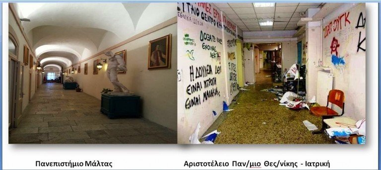 Σύγκριση: η Ιατρική Σχολή της Μάλτας και η Ιατρική Σχολή του ΑΠΘ