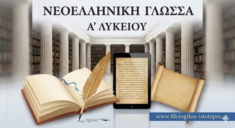 Νεοελληνική Γλώσσα & Λογοτεχνία Α´ Λυκείου: Γλώσσα και ομιλία (Κριτήριο Αξιολόγησης)