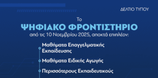 Επιπλέον μαθήματα Επαγγελματικής Εκπαίδευσης και Ειδικής Αγωγής, εκπαιδευτικούς και ώρες ανά μήνα στο Ψηφιακό Φροντιστήριο