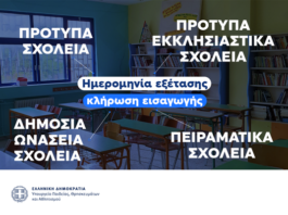 Εξετάσεις εισαγωγής μαθητών/τριών στα Πρότυπα, στα Δημόσια Ωνάσεια Σχολεία, στα Πρότυπα Εκκλησιαστικά Σχολεία και στα Πειραματικά Σχολεία για το σχολικό έτος 2026-2027