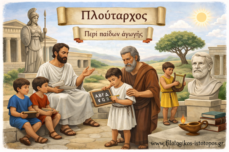 Αδίδακτο κείμενο: Πλούταρχος, Περὶ παίδων ἀγωγῆς 9b.1-9c.7