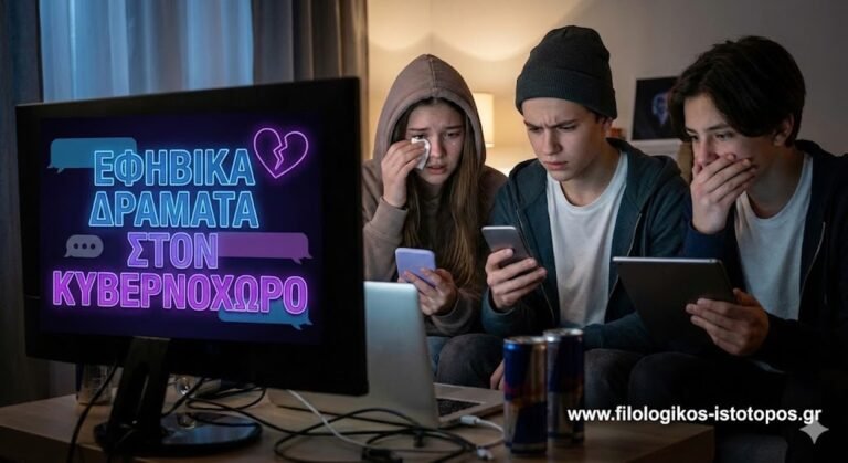 Νεοελληνική Γλώσσα & Λογοτεχνία Α´ Λυκείου:Εφηβικά δράματα στον κυβερνοχώρο(Κριτήριο αξιολόγησης)