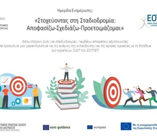 Πανεπιστήμιο Μακεδονίας-Ημερίδα Συμβουλευτικής Σταδιοδρομίας:”Στοχεύντας στη Σταδιοδρομία: Αποφασίζω – Σχεδιάζω – Προετοιμάζομαι”