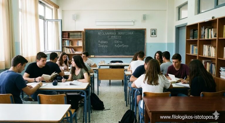 Νεοελληνική Λογοτεχνία Γ´ Λυκείου: Ασκήσεις στους κειμενικούς δείκτες
