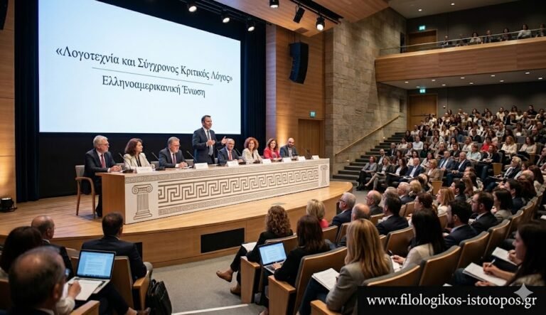 Συνέδριο με τίτλο: ”Λογοτεχνία και Σύγχρονος Κριτικός Λόγος”, Ελληνοαμερικανική Ένωση
