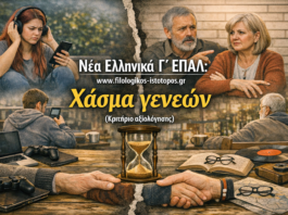 Νέα Ελληνικά Γ´ ΕΠΑΛ: Χάσμα γενεών (Κριτήριο αξιολόγησης)