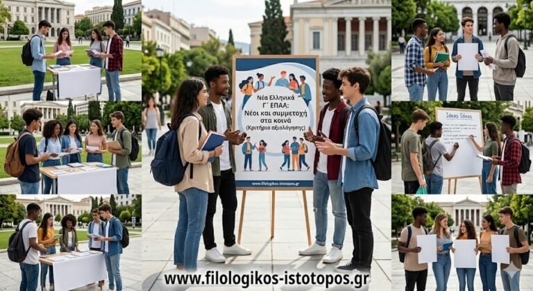 Νέα Ελληνικά Γ´ ΕΠΑΛ: Νέοι και συμμετοχή στα κοινά (Κριτήριο αξιολόγησης)