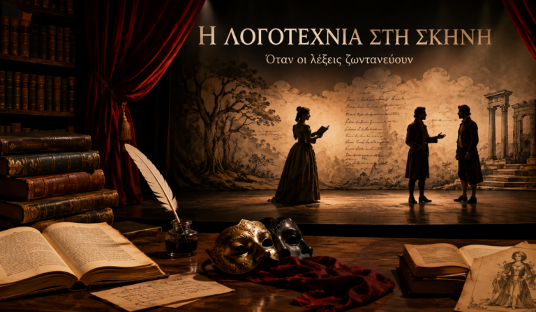 Εκδήλωση με τίτλο: ”Η λογοτεχνία στη σκηνή” στο Επιμελητήριο Εικαστικών Τεχνών Ελλάδος, Αθήνα