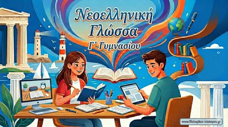 Νεοελληνική Γλώσσα Γ´ Γυμνασίου: Επαναληπτικές ασκήσεις (Ενότητες 1-5)