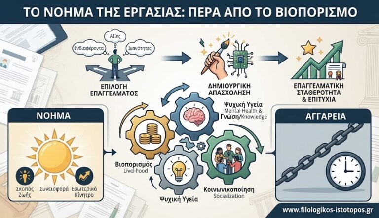 Νέα Ελληνικά Γ´ ΕΠΑΛ: Το νόημα της εργασίας (Κριτήριο αξιολόγησης)
